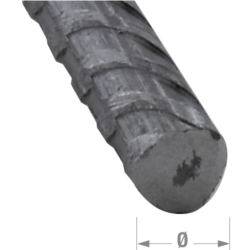 ROND BETON TORSADE 10mm 1m