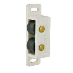 LOQUETEAU 2 BILLES 50x14mm BLANC SB