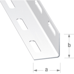 CORNIERE PERFOREE PAF 27x27 2m BLANCHE