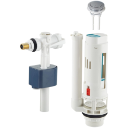 ROBINET FLOTTEUR LATERAL + MECA.BOUTON 2 CHASSE SB