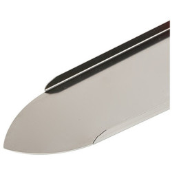 LISSEUSE DE CHAPE LEGER INOX 100CM CONVEXE