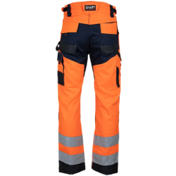 PANTALON HIVI POLARISATION ORANGE FLUO T.40