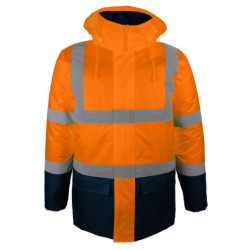 PARKA MATELASSEE HIVI ORANGE PARDO T.M