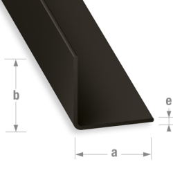 CORNIERE PVC NOIR 20x20mm 1m