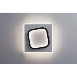 APPLIQUE 2FORM CARRE LED 22W 2725LM 240x240 NOIR/B