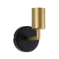 APPLIQUE SdB RAVI E27 60W 80x125mm METAL NOIR/DORE