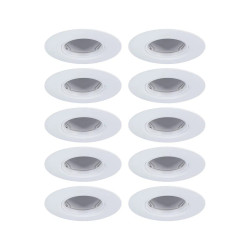 SPOT ENCAST FIXE D90 GU10 10X10W BLANC