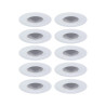 SPOT ENCAST FIXE D90 GU10 10X10W BLANC