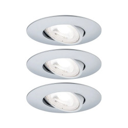 KIT 3 SPOTS ENCASTRES CALLA LED 3X4.5W 420lm CHROM