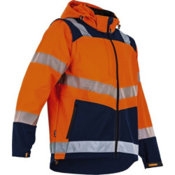 CIBLE VESTE SOFTSHELL HV T3 / M ORANGE