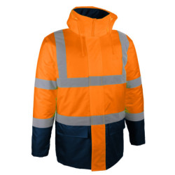 PARKA MATELASSEE HIVI ORANGE PARDO T.3XL