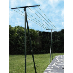 ETENDOIR A LINGE EXTERIEUR - GRIS+ CORDE 40M