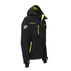 VESTE SOFTSHELL SPACE NOIR/JAUNE T2XL