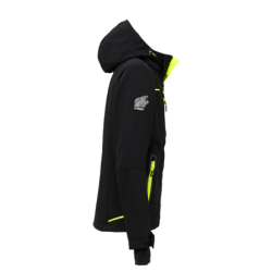 VESTE SOFTSHELL SPACE NOIR/JAUNE T3XL