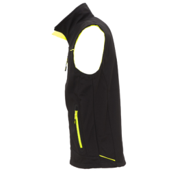 GILET SOFTSHELL UNIVERSE NOIR/JAUNE TS