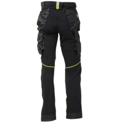 PANTALON ATOM NOIR/JAUNE TS