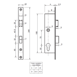 VIS METAUX TCL DIN85 INOX A2 8X70 PIECE
