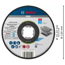 XLOCK DISQUE EXP METAL INOX 125x1,0 PLAT