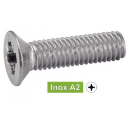 VIS METAUX TF PZ DIN965 INOX A2 2,5x6 LE CENT