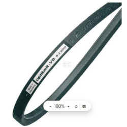 COURROIE LISSE TRAPEZ. 17x11mm 1034mm