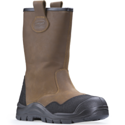BOTTE SECU CUIR FOURREE PYROPE MARRON 46