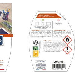 GEL NETTOYANT ECRANS PULVE 250ml
