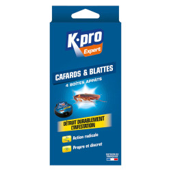 BOITE APPAT CAFARDS BLATTES ETUI DE 4