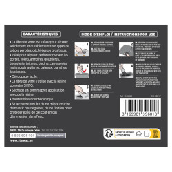 TISSU REPARATION 270GR FIBRE VERRE TISSEE ROWING