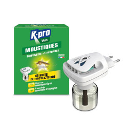 DIFFUSEUR ELECT. VERT MOUSTIQUE + RECHARGE