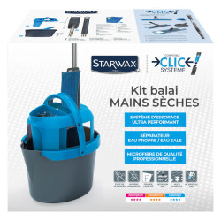 ENSEMBLE SEAU + MANCHE + MICROFIBRE CLIC