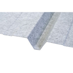 TOLE BAC ACIER NERV REGUL 300x105cm 0.63 RAL7016