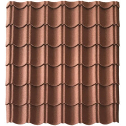 TOLE QUICKTILE ACIER LAQUE MAT ROUGE 1030x950