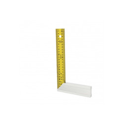 EQUERRE MENUISIER 250mm TALON ALU LAME INOX
