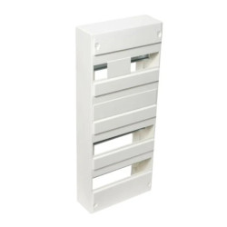 COFFRET VIDE 4 RANG/52 MODULES 250x607x95MM BLANC