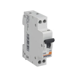 DISJONCTEUR 3KA 1 MODULE PH+N 2A BLANC