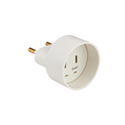 ADAP UNIVERSEL EUROPE 6A 2P 4MM BLANC VRAC