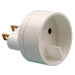 ADAPTATEUR UNIVERSEL USA 15A 125V BLANC VRAC