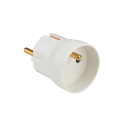 ADAPTATEUR SCHUKO 10/16A 2P+T BLANC