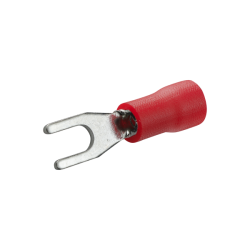 10 COSSES A FOURCHE PRE-ISOLEE ROUGE D3mm