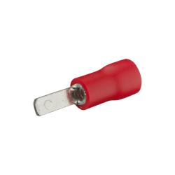 10 CLIPS MALE PRE-ISOLE ROUGE DIM 2.8X0.8MM