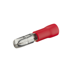 10 DOUILLES CYLIND MALE PRE-ISOLE ROUGE