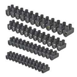 LOT 4 BARETTES NOIRES 1x4+1x6+1x10+1x16