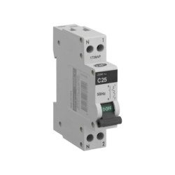 DISJONCTEUR 3KA 1 MODULE PH+N 25A BLAN
