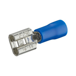 CLIPS FEMELLE 6.3x0.8 PRE ISOLE BLEU SB10