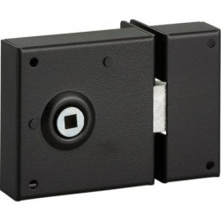 SERRURE APPLI. BDC 70X70mm NOIR REVERSIBLE