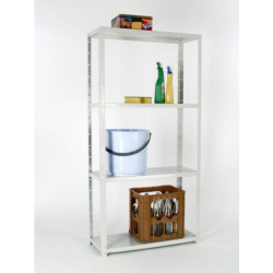 ETAGERE METAL 5 NIVEAUX BLANC 75x170x30cm