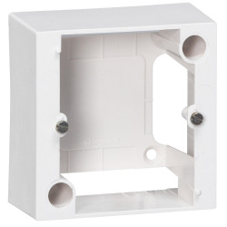 CADRE PRISE 20A 82x82x40 BLANC