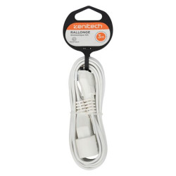 PROLONGATEUR 3m 2P HO3VVH2F 2x0.75 BLANC