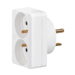ADAPTATEUR 2P+T 20A 2 S.