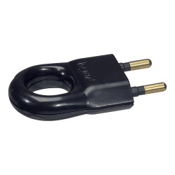 FICHE 2P 6A ANNEAU PLASTIQUE NOIR